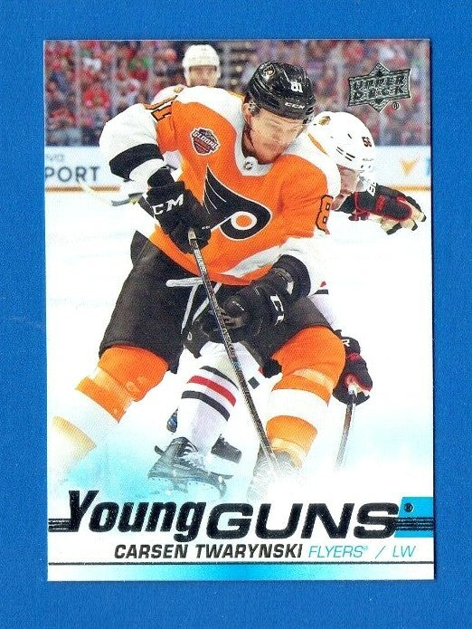 2019-20 Upper Deck Young Guns #214 - CARSEN TWARYNSKI -  Philadelphia Flyers