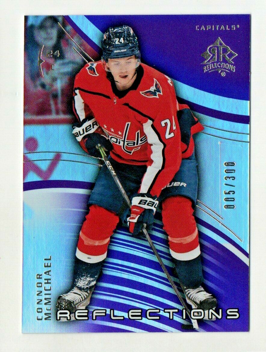 2020/21 UD Extended Series Reflections Connor McMichael Rookie 005/300 Capitals