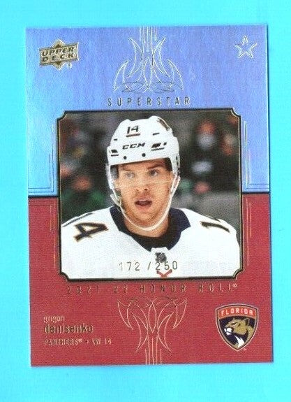 Grigori Denisenko 2021-22 Upper Deck Series 2 Honor Roll  RAINBOW  HR-70 172/250
