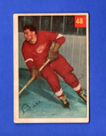 1954-55 Parkhurst Premium Backs #48 Bill Dineen   Detroit Red Wings  -  VG - VG+
