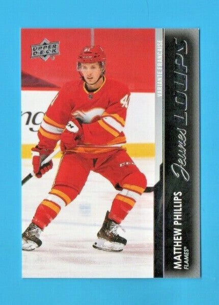 MATHEW PHILLIPS 2021-22 Upper Deck Series 2  French Young Guns JEUNES LOUPS #482