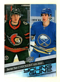 2020-21 Upper Deck Series 2 Young Guns -- CLEAR CUT -Checklist - Cozens/Stutzle