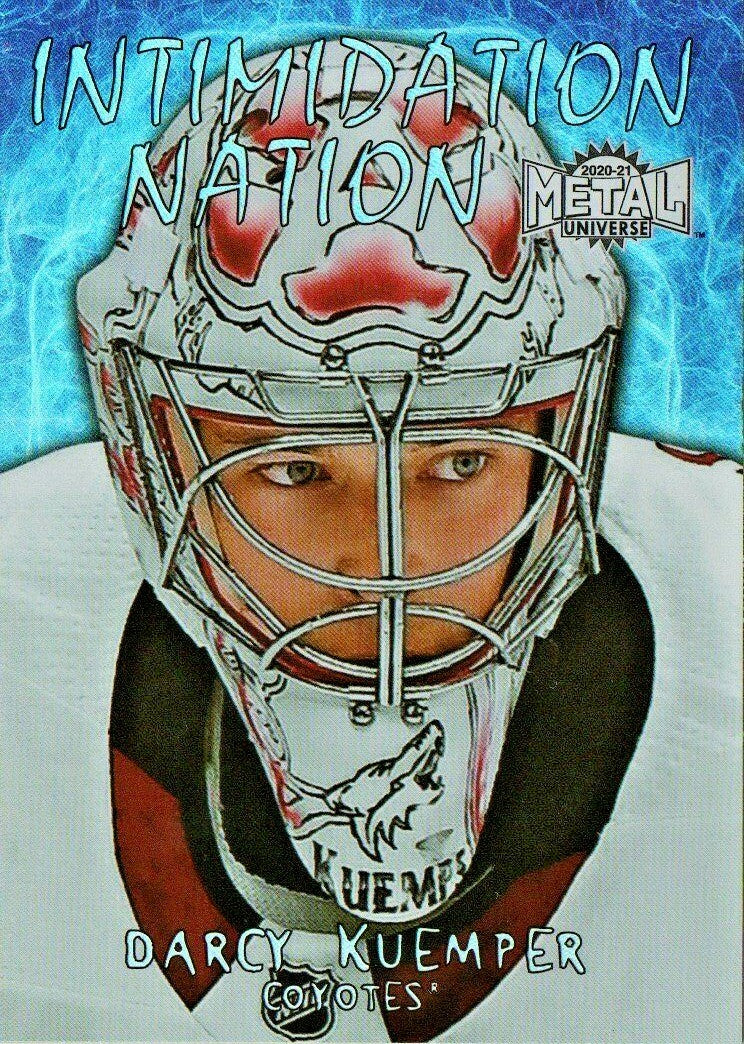 2020-21 UD NHL METAL UNIVERSE INTIMIDATION NATION #29 COYOTES - DARCY KUEMPER 