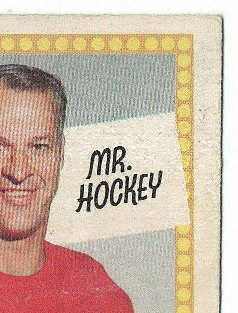 1969-70   O-PEE-CHEE  -  GORDIE HOWE  -  MR.HOCKEY  -  DETROIT  -  NNO ERROR