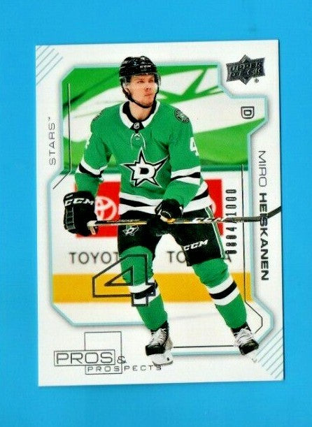 2020-21 Upper Deck Extended Series Miro Heiskanen Pros & Prospects 0804/1000