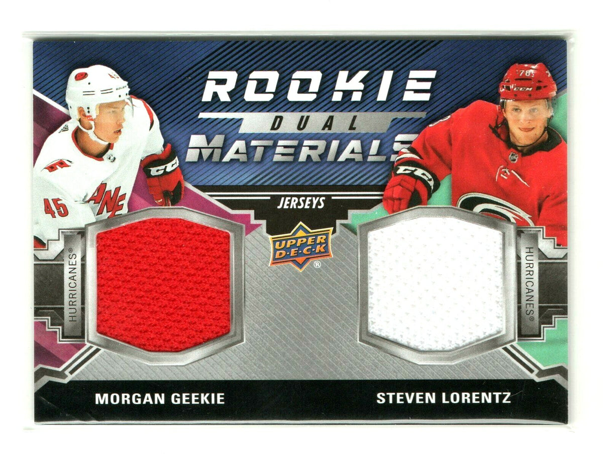 Geekie,Lorentz- 2020/21 Upper Deck Series Two (2) Rookie Materials Dual Jersey 