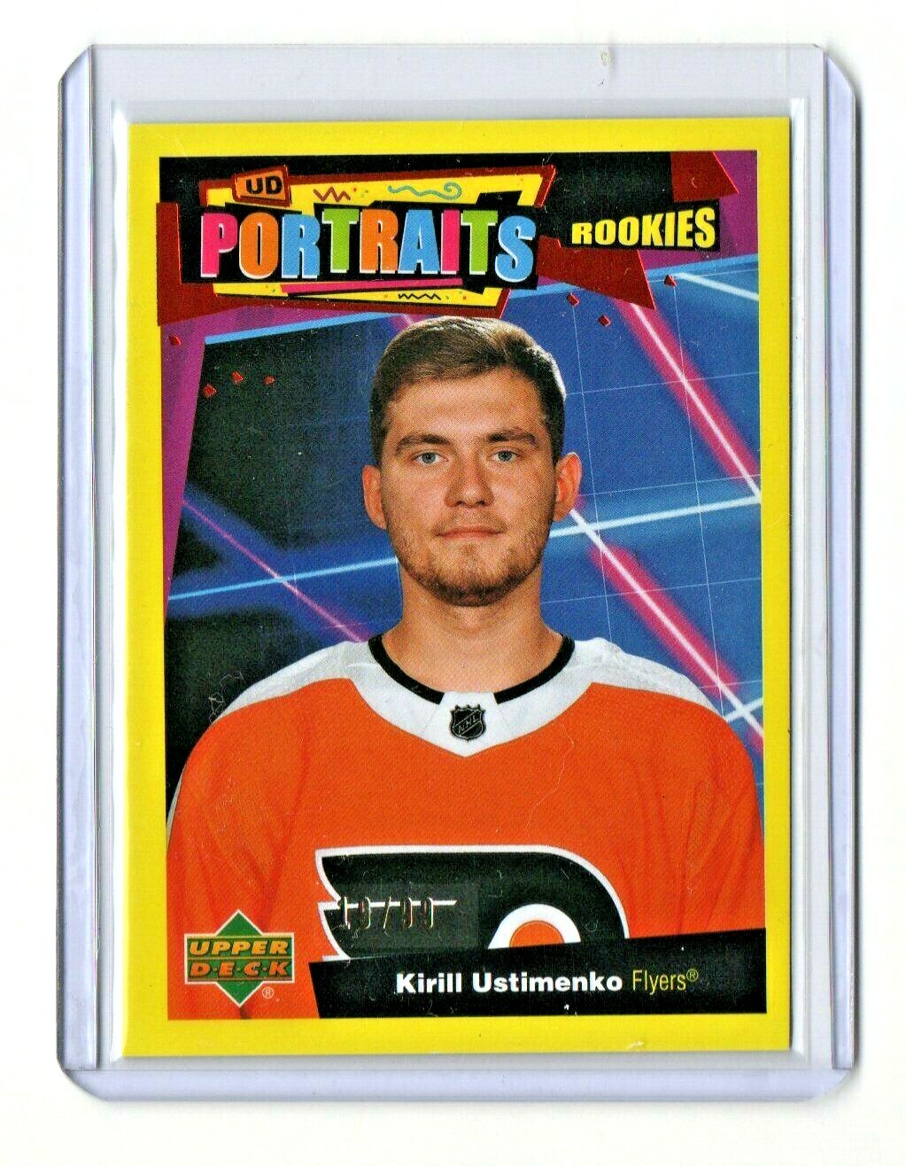 2020-21 UPPER DECK SERIES 2 ROOKIE PORTRAITS GOLD KIRILL USTIMENKO 19/99
