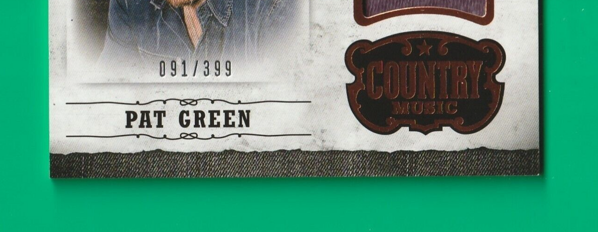 2014 Panini Country Music Musician Materials  #M-PG  -  Pat Green  091/399