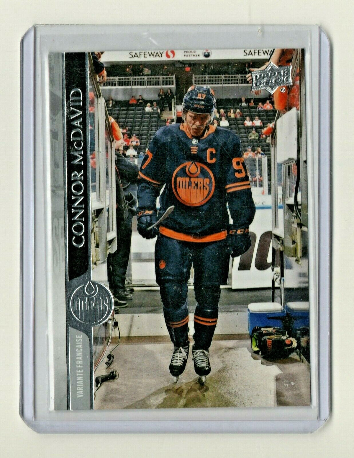 2020-21 UD Series 1 French #73 Connor McDavid - Edmonton Oilers