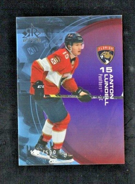 ANTON LUNDELL  2021-22 UD Extended Triple Dimension   RUBY   Reflections 142/500