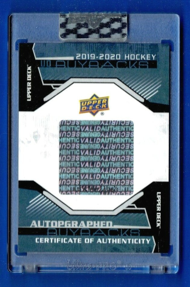 2019-20 Upper Deck  Buybacks James Neal Autograph Hand Numbered 14/25 Pittsburgh