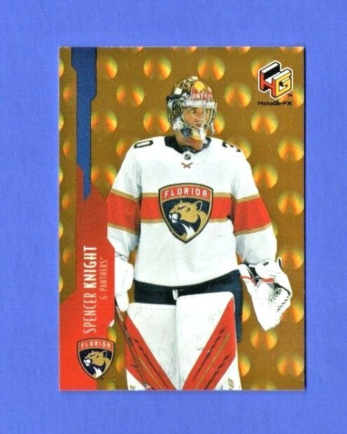 2021-22 Upper Deck Extended HoloGrFx Gold Spencer Knight #HG-12 Florida Panthers