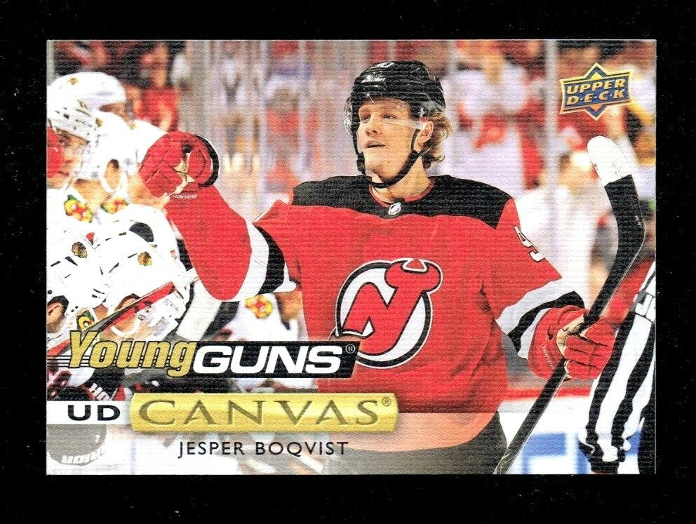 2019-20 Upper Deck Series 2 Young Guns UD Canvas #C220 Jesper Boqvist New Jersey