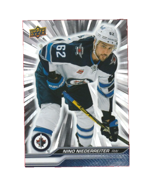 2023-24 Upper Deck Series 2 Silver Outburst Base #444   NINO NIEDERREITER - Jets
