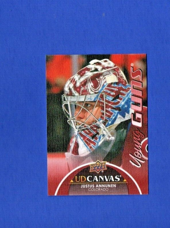 2021/22 Upper Deck Extended Young Guns Rookie Card Canvas Justus Annunen C-362