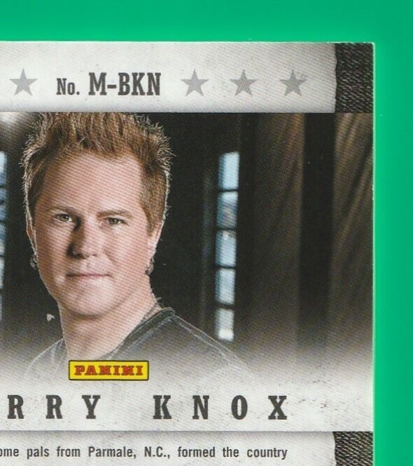 BARRY KNOX - 2014 Panini Country Music - Musician Materials -    399/399