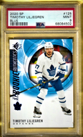 2020 SP Blue -Timothy Liljegren   -Toronto Maple Leafs  ROOKIE #125   PSA 9 MINT