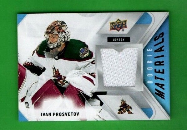 Ivan Prosvetov 2021-22 Upper Deck Series 2 Rookie Materials WHITE  Jersey RM-IP