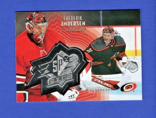 Frederik Andersen 2021-22 UD Extended SPxFinite Radiance Silver #SF-10 0257/2999