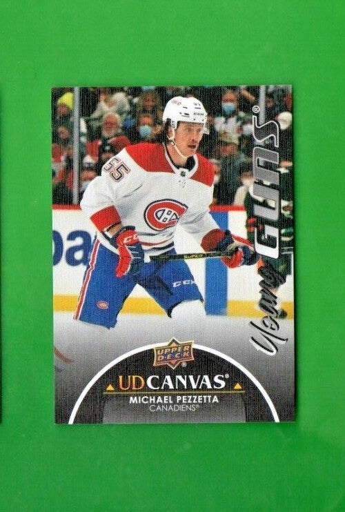2021-22 UD Extended YOUNG GUNS CANVAS BLACK C379 MICHAEL PEZZETTA  - Canadiens