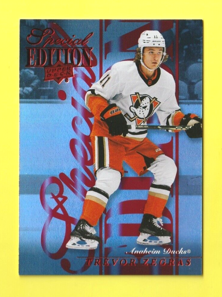 Trevor Zegras  2023-24 UD Series 1  -  Special Edition Red    #SE-15    -  Ducks