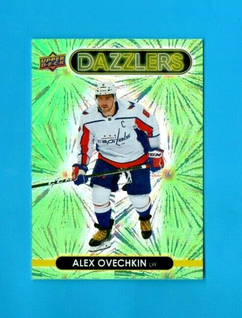 2021-22 Upper Deck Series 1 Dazzlers Green ALEX OVECHKIN Washington Capitals