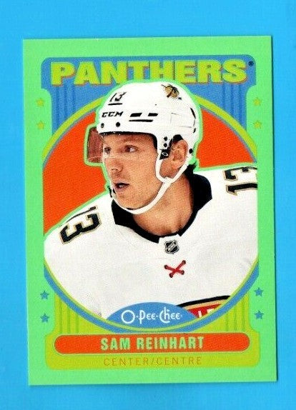 SAM REINHART   2021/22 O-Pee-Chee Retro update    #609(NEON GREEN)  08/50