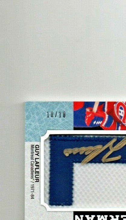 2018-19 Chronology Letterman Patches - Guy Lafleur  MONTREAL CANADIENS "L" 10/10