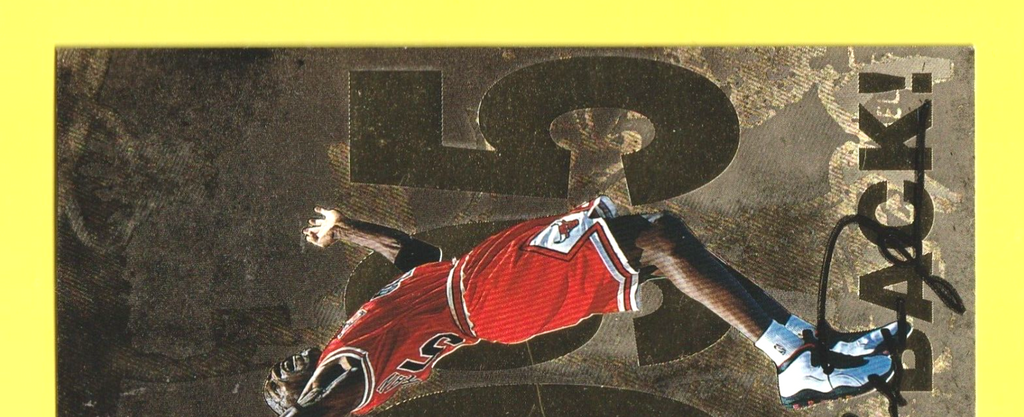 1998 Upper  Deck -  MICHAEL JORDAN  - Gatorade Postcard NBA  10 of 12   -  3.5/5