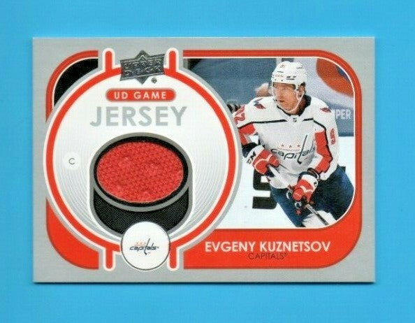 2021-22 UD Series 1 Evgeny Kuznetsov UD Game Jersey - GJ-KU  -  Capitals  -  Red