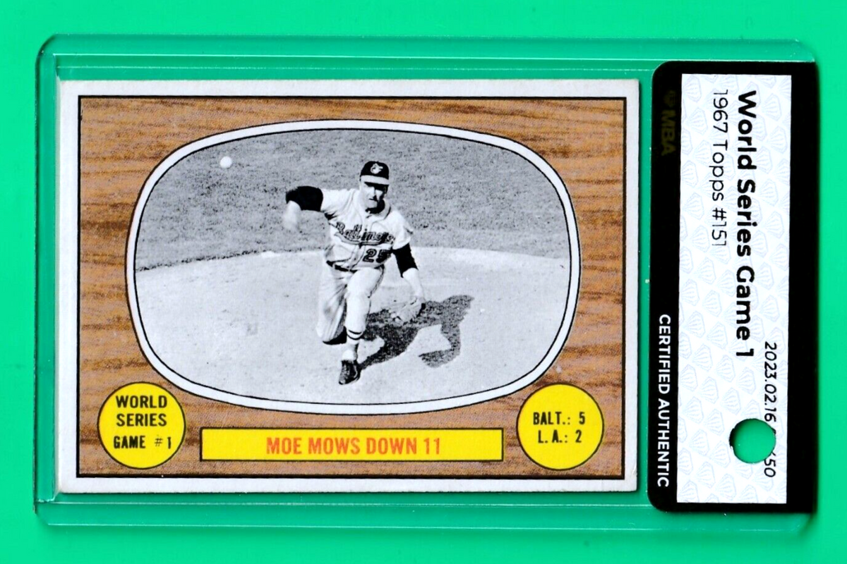 1967 Topps   -  World Series Game 1     #151   -  MBA AUTHENTIC