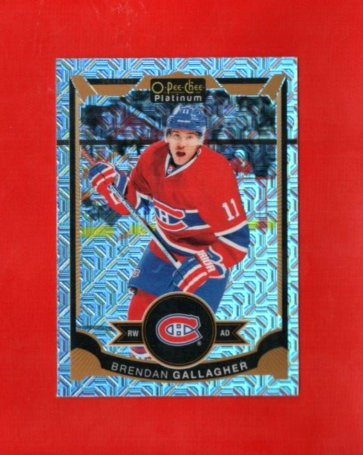 2015-16 O-Pee-Chee Platinum TRAXX #91 Brendan Gallagher Montreal Canadiens