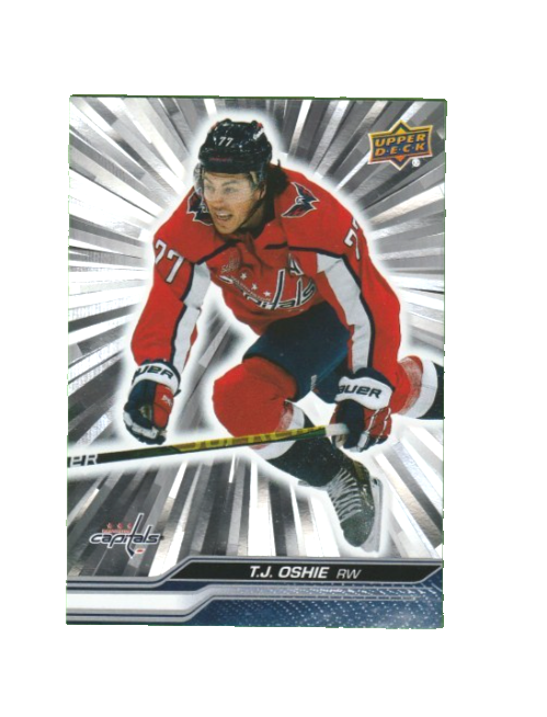 2023-24 UD Series 2 -   Washington Capitals -  T.J. Oshie  - Outburst card #438