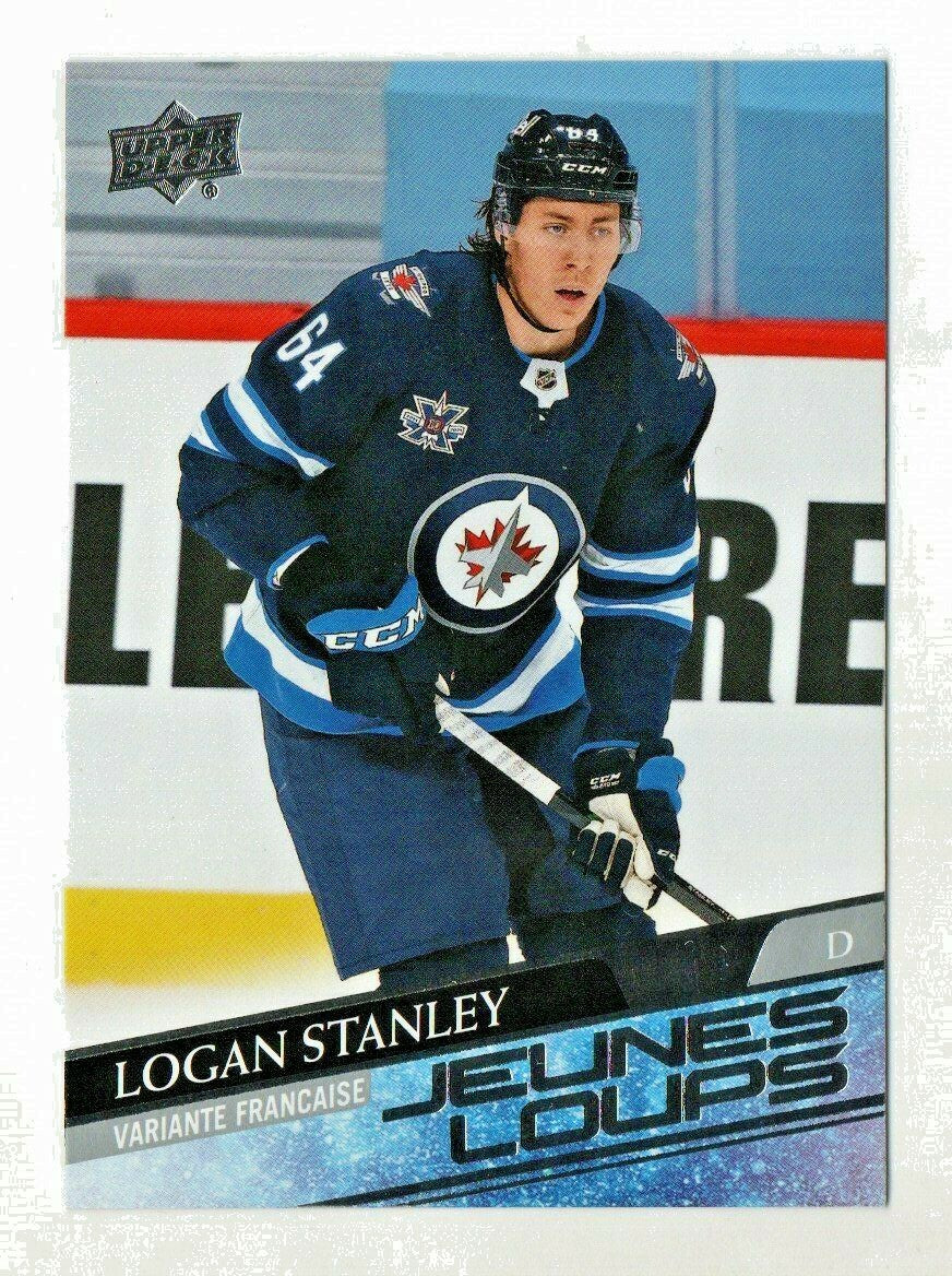 2020-21 UD EXTENDED FRENCH YOUNG GUNS #703 LOGAN STANLEY WINNIPEG JEUNES LOUPS