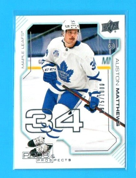 Auston Matthews 2020-21 Upper Deck Extended Series - Pros & Prospects  0975/1000