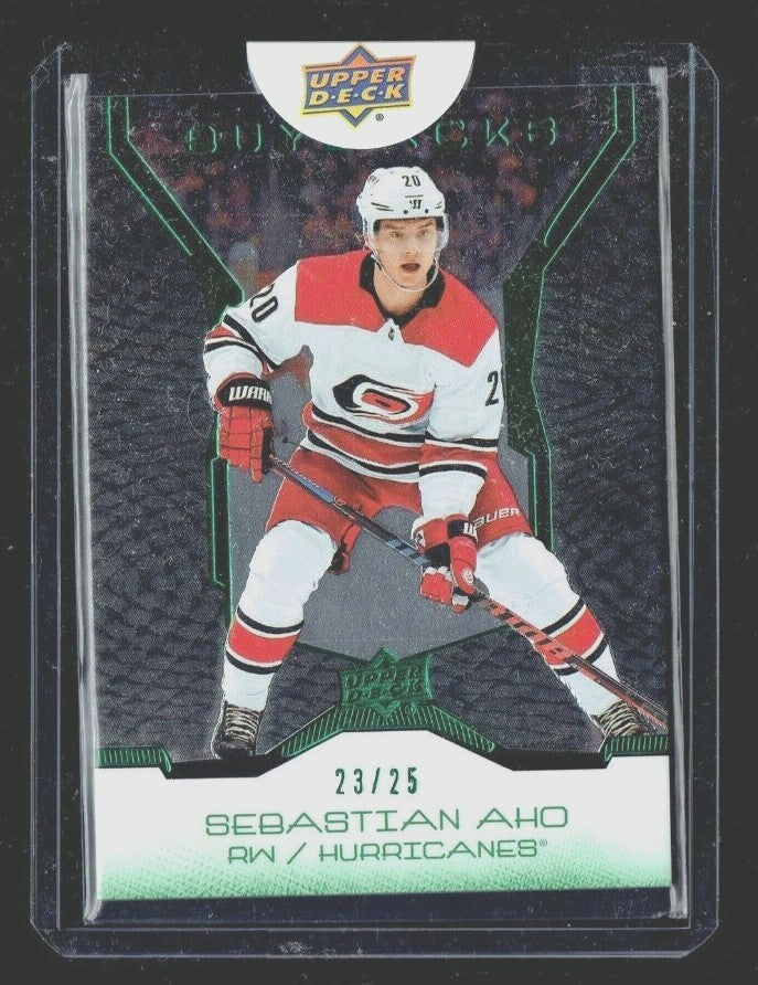 2019-20 UD Buybacks SEBASTIAN AHO - 23/25 Carolina Hurricanes