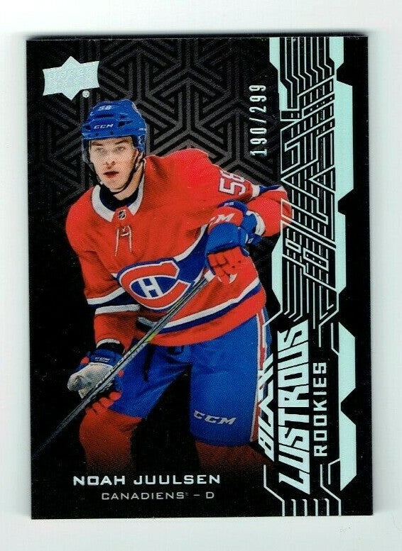 2018-19 SPX- BLACK LUSTROUS ROOKIES- NOAH JUULSEN 190/299