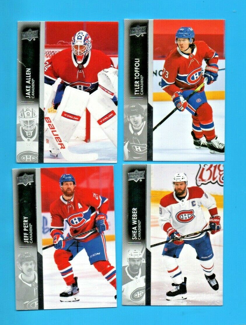 2021-22 Upper Deck Series 1 Hockey  TEAM  SET  -   Pick your team 6 to 7 players