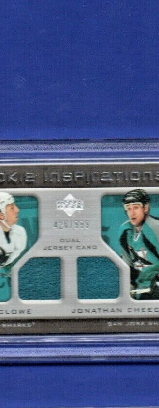 2005-06 Upper Deck Rookie Update #231 Ryane Clowe/Jonathan Cheechoo 426/999 
