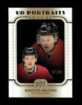 2019-20 Series 2 UD Portraits Gold Foil Rookie #P-58 Rudolfs Balcers 57/99 -Sens