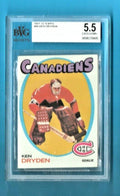 1971-72 Ken Dryden Rookie Card #45 Topps  BvG 5.5 Excellent+ Montreal Canadiens