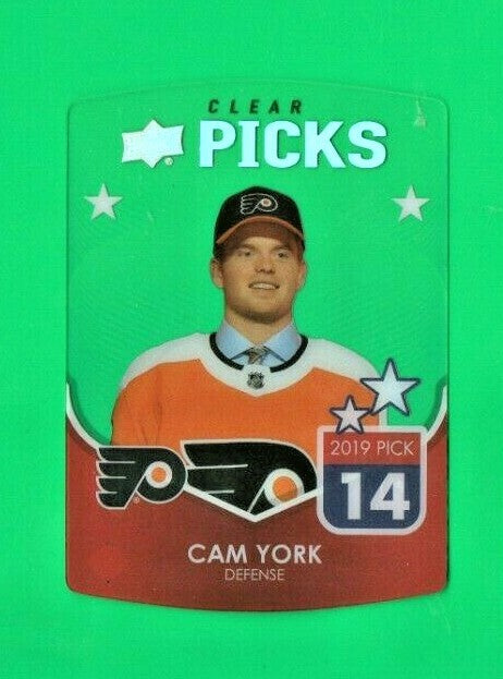 2021-22 Upper Deck Hockey CP-12 - Cam York - Clear Picks  - Philadelphia Flyers 