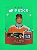 2021-22 Upper Deck Hockey CP-12 - Cam York - Clear Picks  - Philadelphia Flyers 