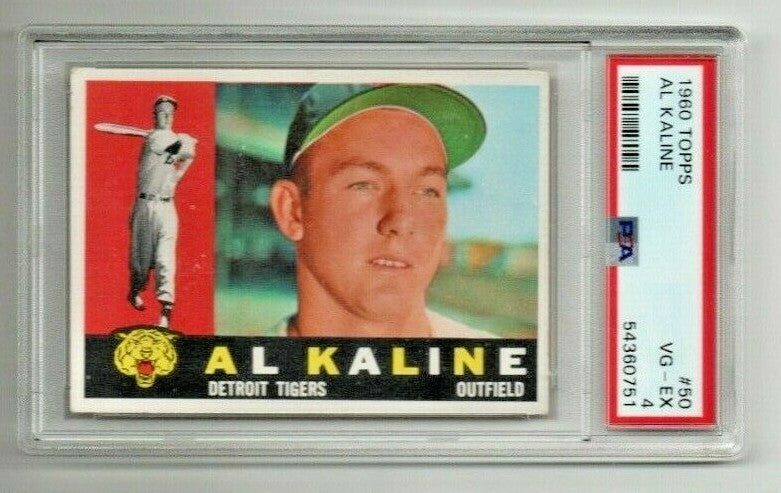1960 Topps #50 Al Kaline Detroit Tigers PSA 4 VG - EX 