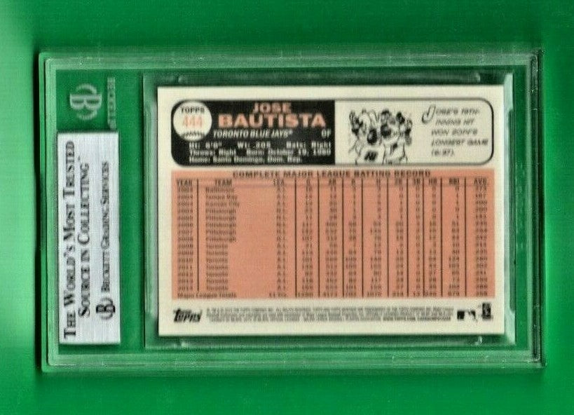 2015 Topps Heritage #444A Jose Bautista  Blue Jays BGS 9 MINT