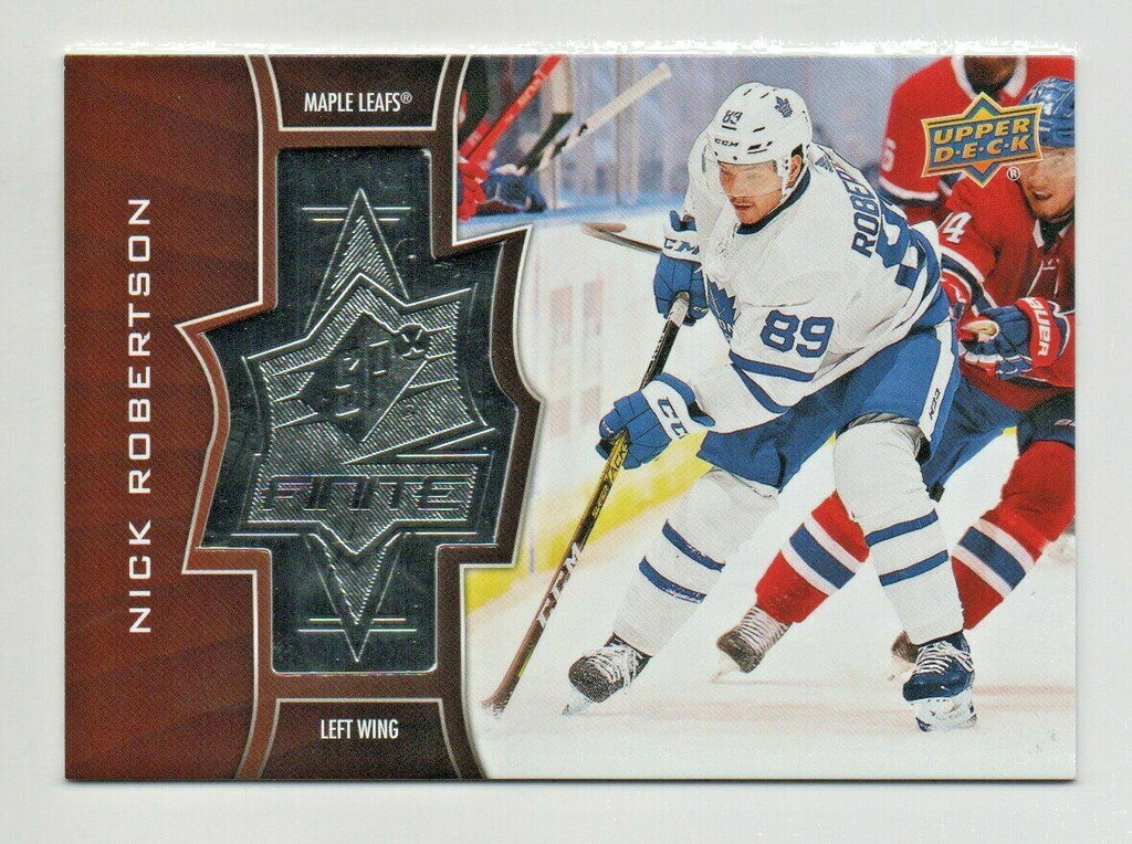 2020-21 Upper Deck Spxfinite Nick Robertson 0947/2999 #SF-49 Toronto Maple Leafs