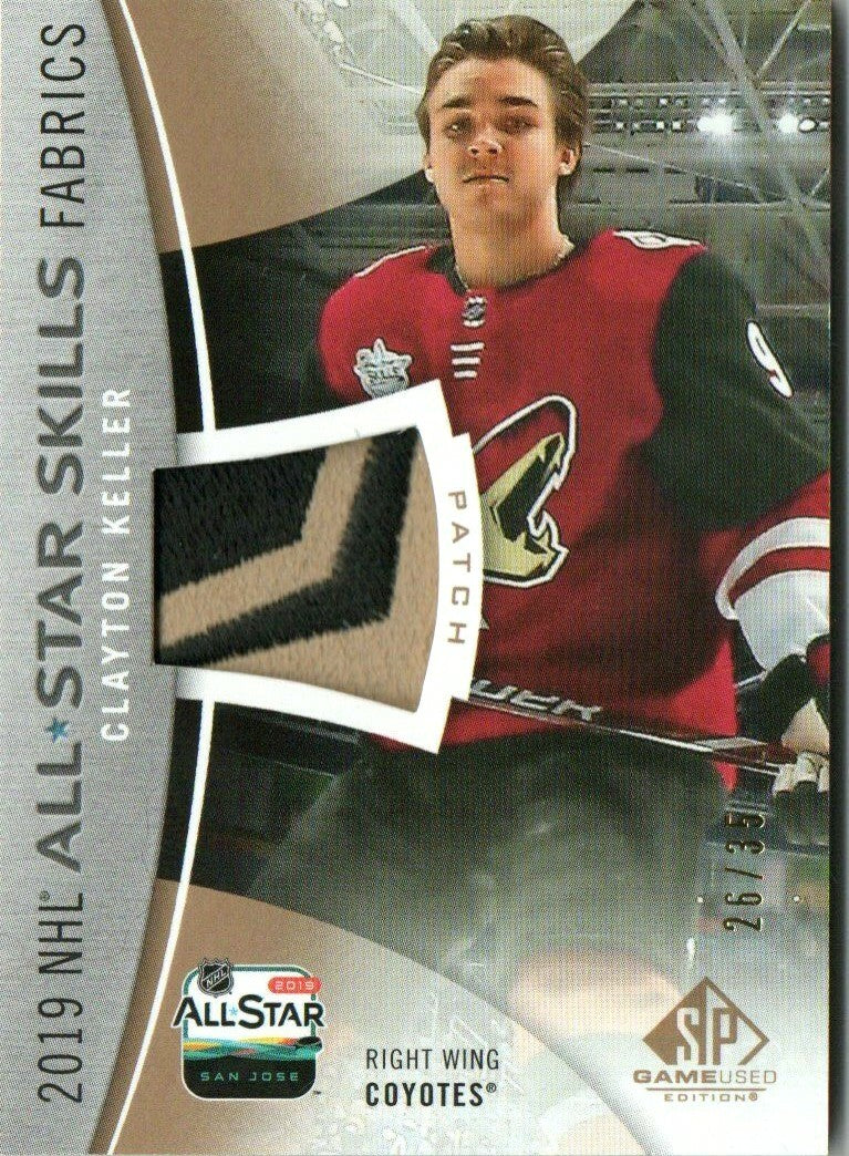 2019-20 SP Game-Used 2019 NHL All-Star Skills Fabrics Patch Clayton Keller 26/35