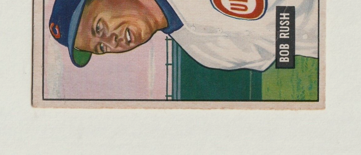 1951 Bowman #212:   -  BOB RUSH     "Chicago Cubs" ~  VG-EX