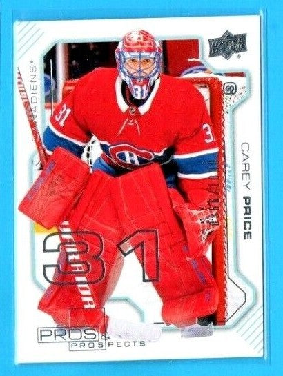 2020-21 UD Upper Deck Extended UD Pros & Prospects #PP-10 Carey Price 0366/1000