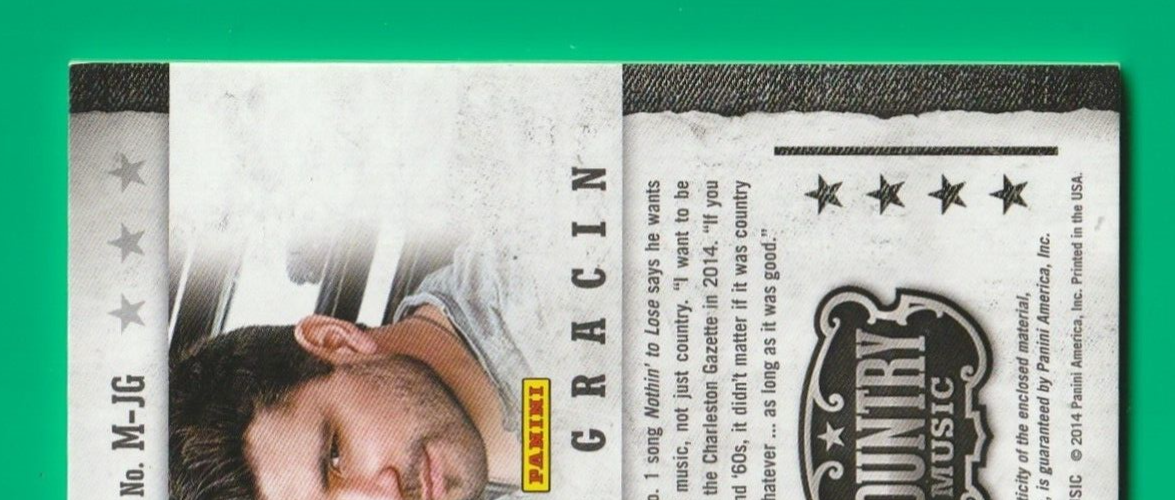 2014 Country Music -  Josh Gracin  -  Musician Materials -  GOLD  Relic #031/199